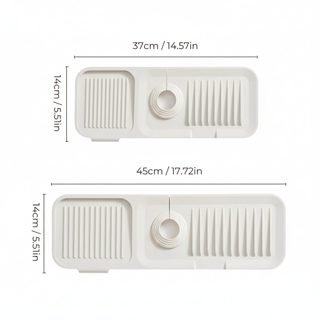 Waterproof Kitchen Sink Protector Mat with Drainage System
