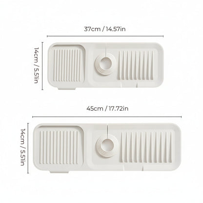 Waterproof Kitchen Sink Protector Mat with Drainage System