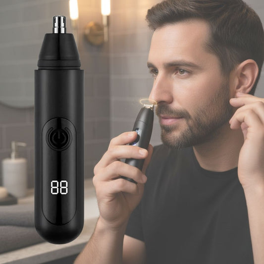 Premium Men's Nose Hair Clipper USB Rechargeable Waterproof - Lusomart