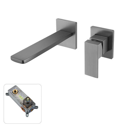 Hidden Wall Mount Single Handle Modern Faucet