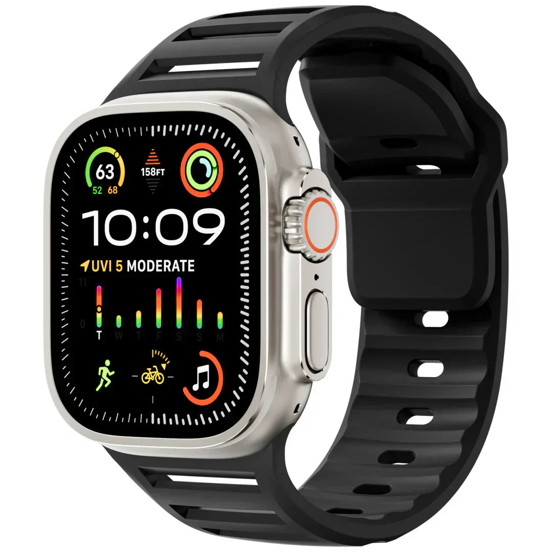 Soft Flexible Silicone Pro Watch Strap Comfortable Fit - Lusomart