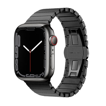 Stainless Steel Watch Strap with Secure Clasp