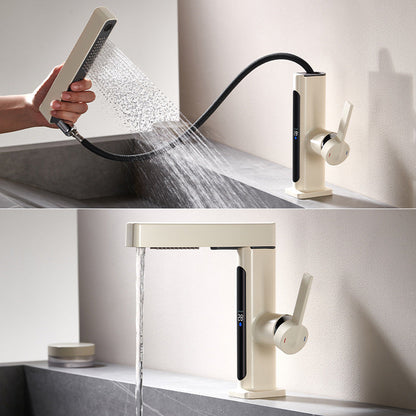 Stainless Steel Single Handle Kitchen Faucet With Temp Control