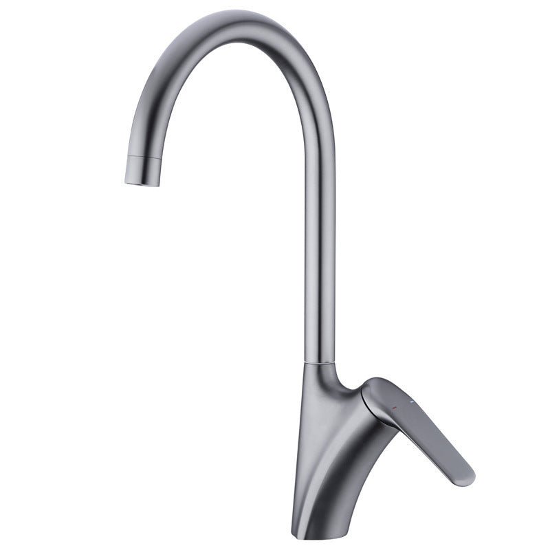 Stainless Steel Kitchen Sink Faucet With Rotating Nozzle