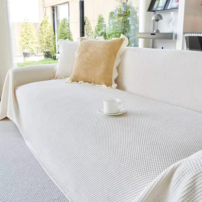 Cozy Fleece Sofa Slipcover for Living Room Comfort