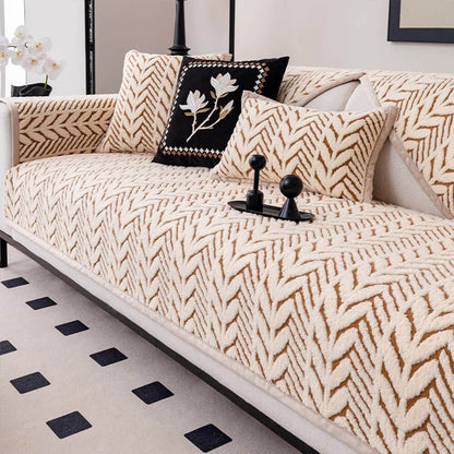 Soft Cozy Wheat Ear Sofa Slipcover