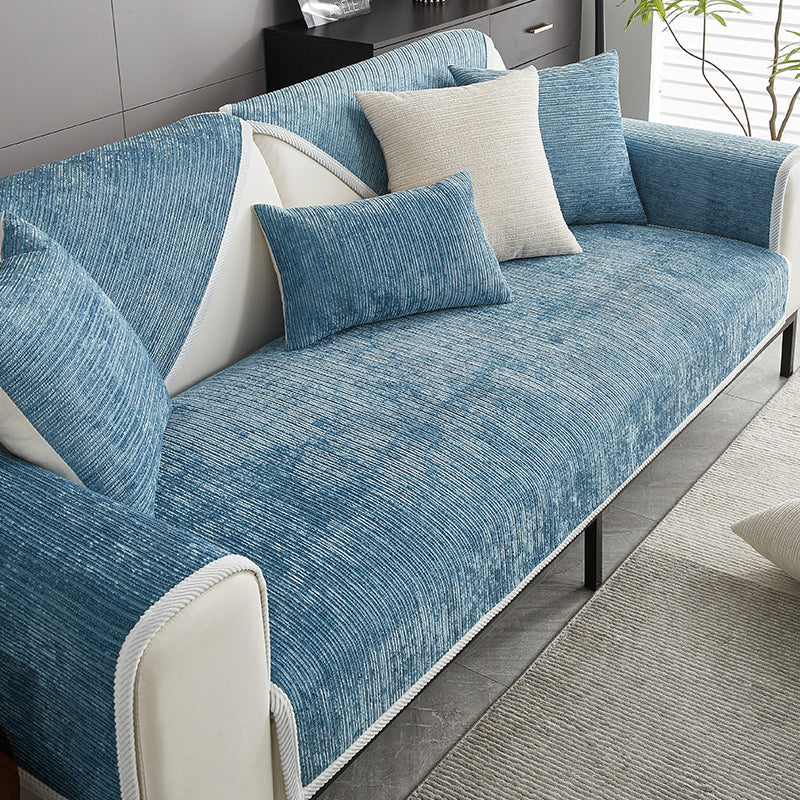 Easy Clean Faux Chenille Sofa Protector Slipcover