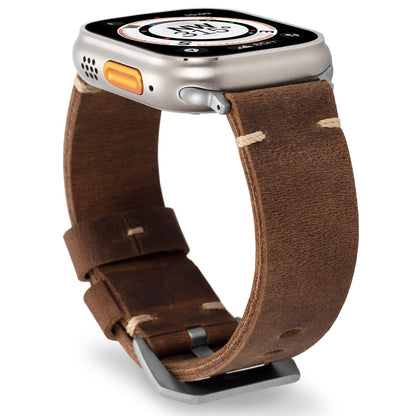 Classic Brown Leather Band for Apple Watch