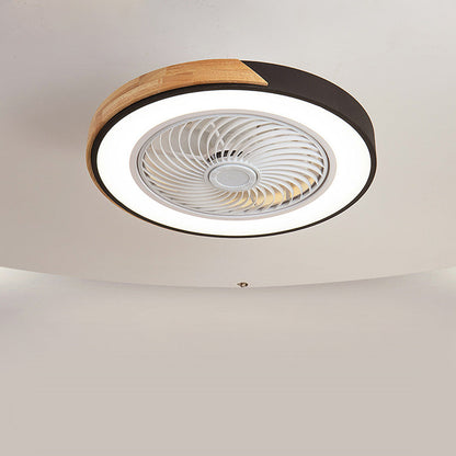 Rustic Wood Ceiling Fan with Efficient LED Lighting