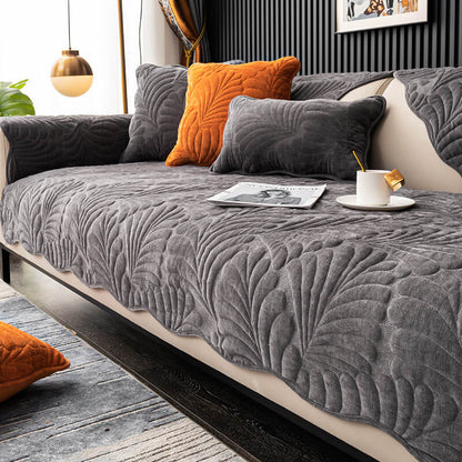 Soft Fabric Sofa Protector Anti Scratch Slip Resistant Cover