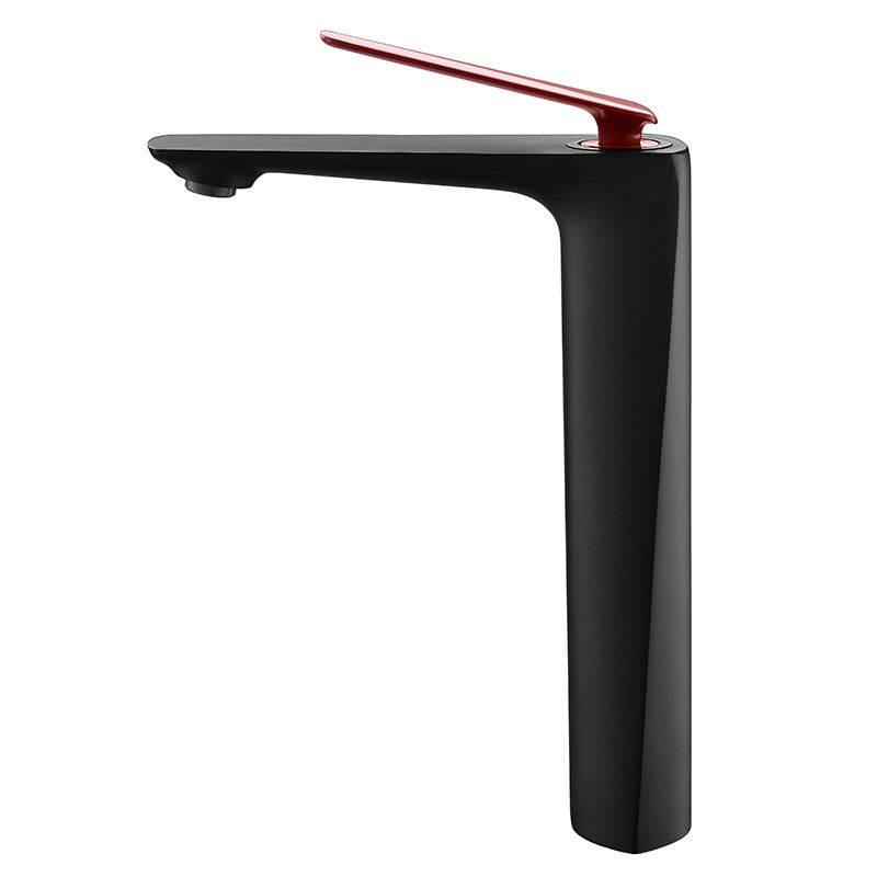 Stylish Single Handle Brass Bathroom Faucet