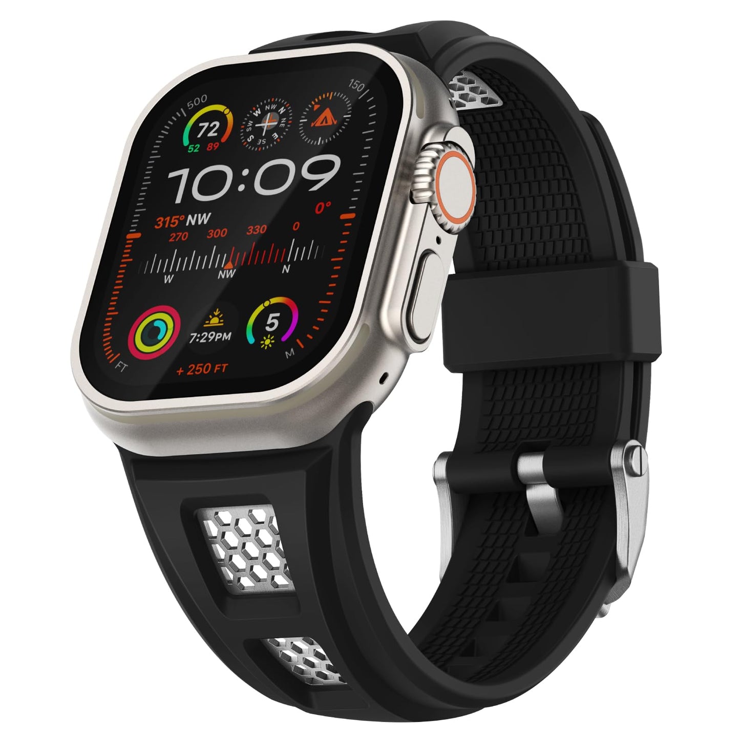 Durable Silicone Fitness Strap for Smartwatch