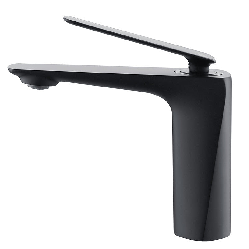 Luxury Gold Tone Single Handle Bathroom Faucet