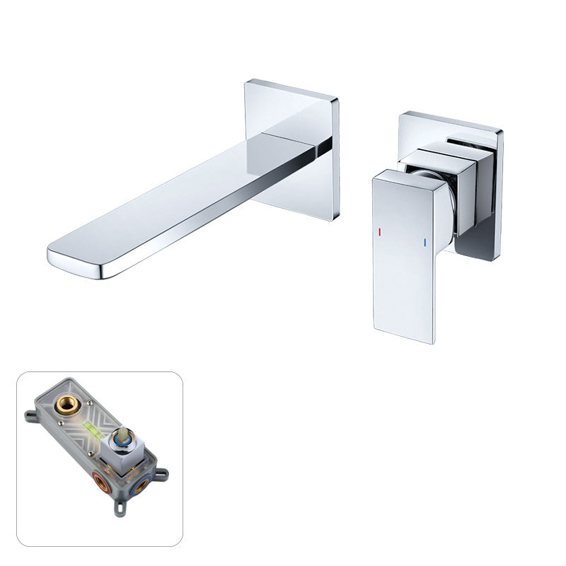 Hidden Wall Mount Single Handle Modern Faucet