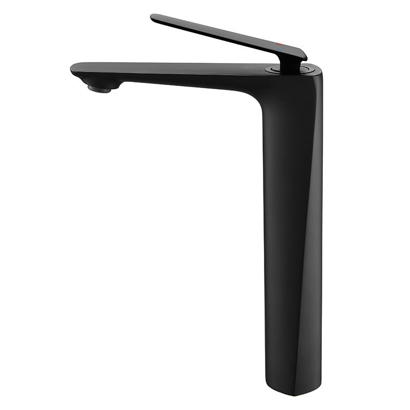 Stylish Single Handle Brass Bathroom Faucet