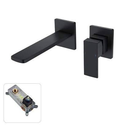 Hidden Wall Mount Single Handle Modern Faucet
