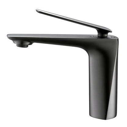 Luxury Gold Tone Single Handle Bathroom Faucet