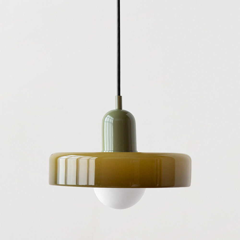 Vibrant Glass Modern Pendant Lighting for Dining Areas