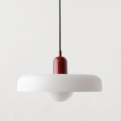Colorful Glass Drop Pendant Light With Adjustable Arm