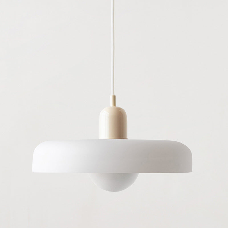 Colorful Glass Drop Pendant Light With Adjustable Arm
