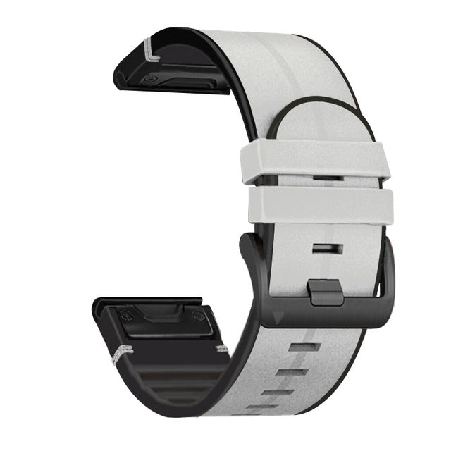 Durable Silicone Leather Band For Fenix Watches