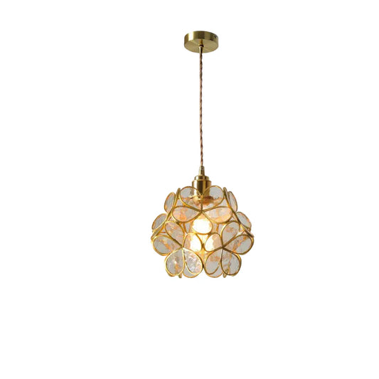 Elegant Flower Glass Hanging Lamp - Lusomart