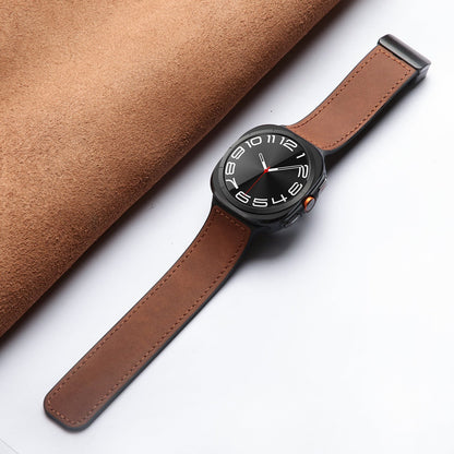 Durable Leather Magnetic Strap for Samsung Watch Ultra
