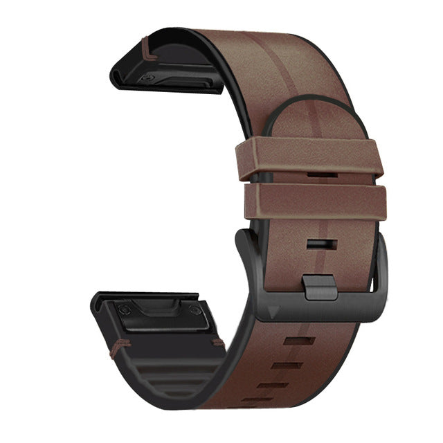 Durable Silicone Leather Band For Fenix Watches