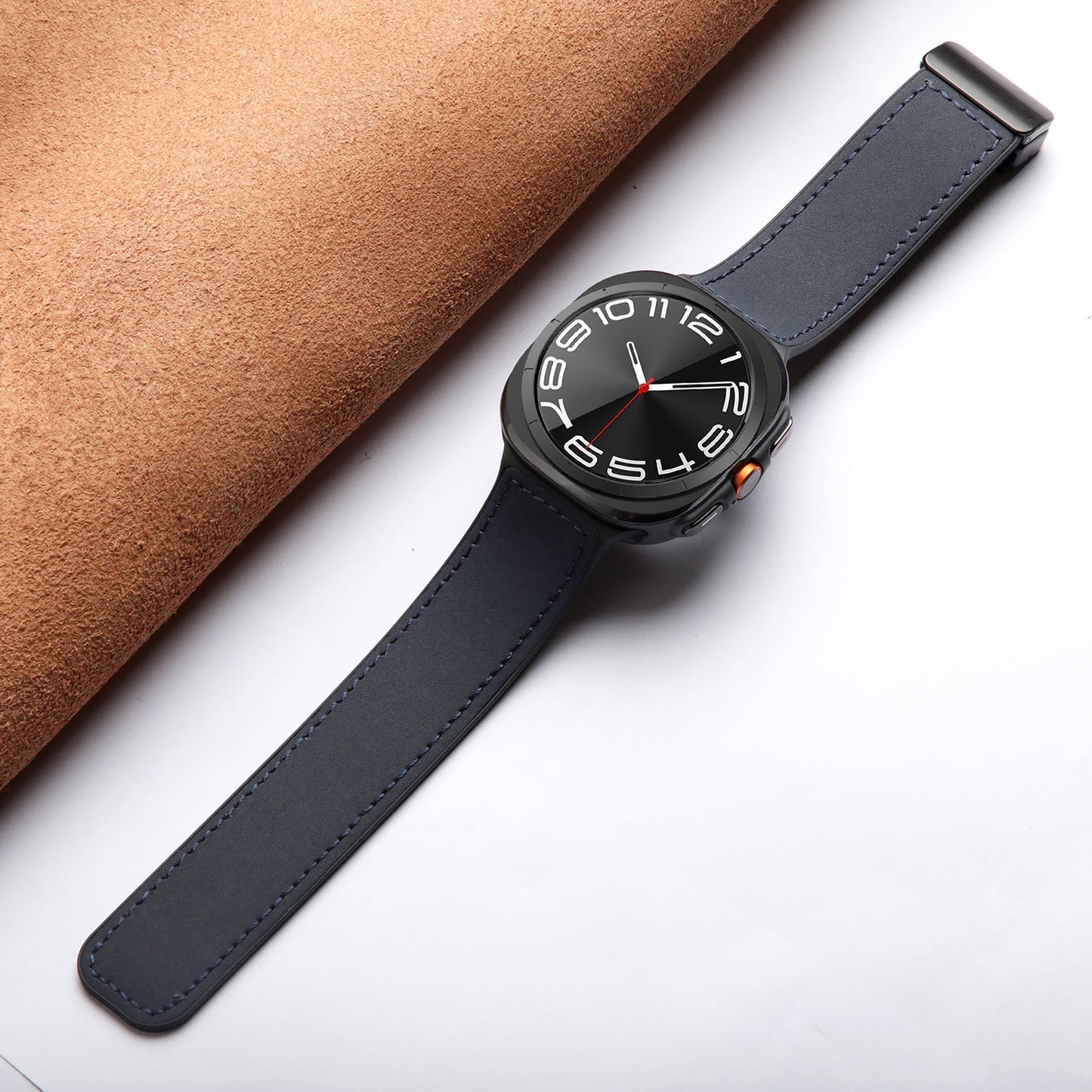 Durable Leather Magnetic Strap for Samsung Watch Ultra