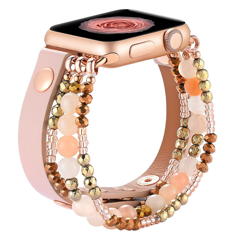Stylish Beaded Apple Watch Strap Band