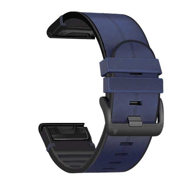 Durable Silicone Leather Band For Fenix Watches