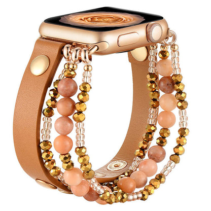 Stylish Beaded Apple Watch Strap Band