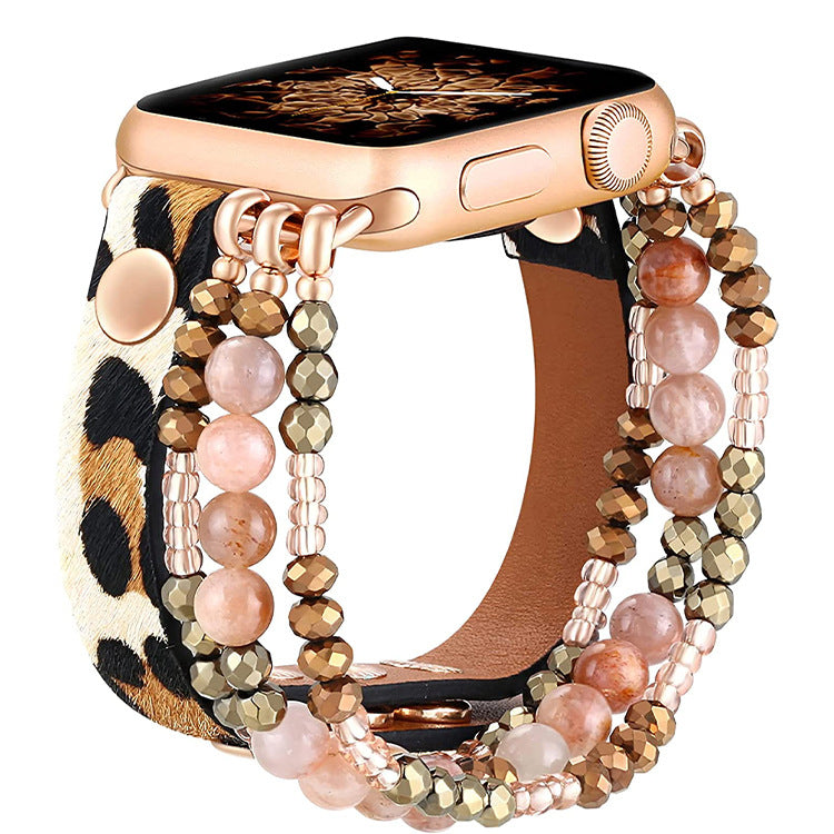 Stylish Beaded Apple Watch Strap Band