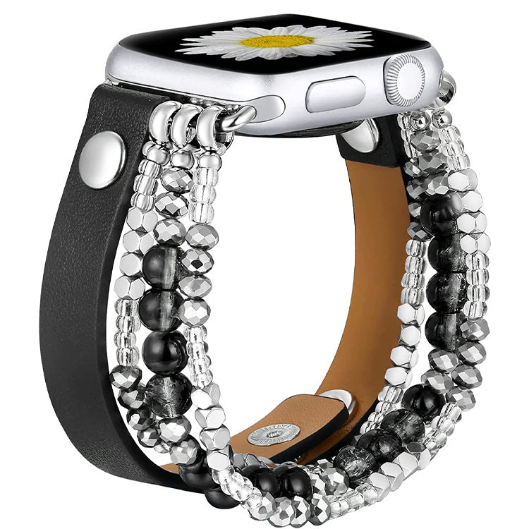 Stylish Beaded Apple Watch Strap Band - Lusomart