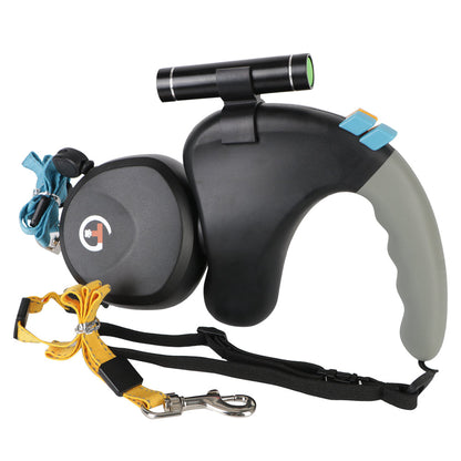 Dual Dog Retractable Walking Leash 360° Spin