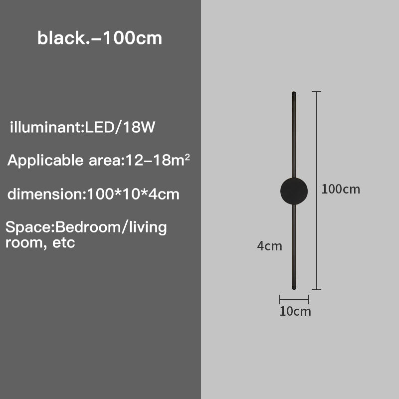 Slim LED Wall Lamp with 3 Brightness Settings