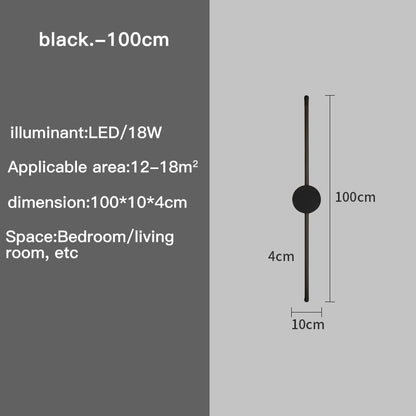 Slim LED Wall Lamp with 3 Brightness Settings