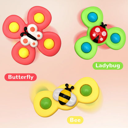 Colorful Baby Bath Toy Spinner Teether