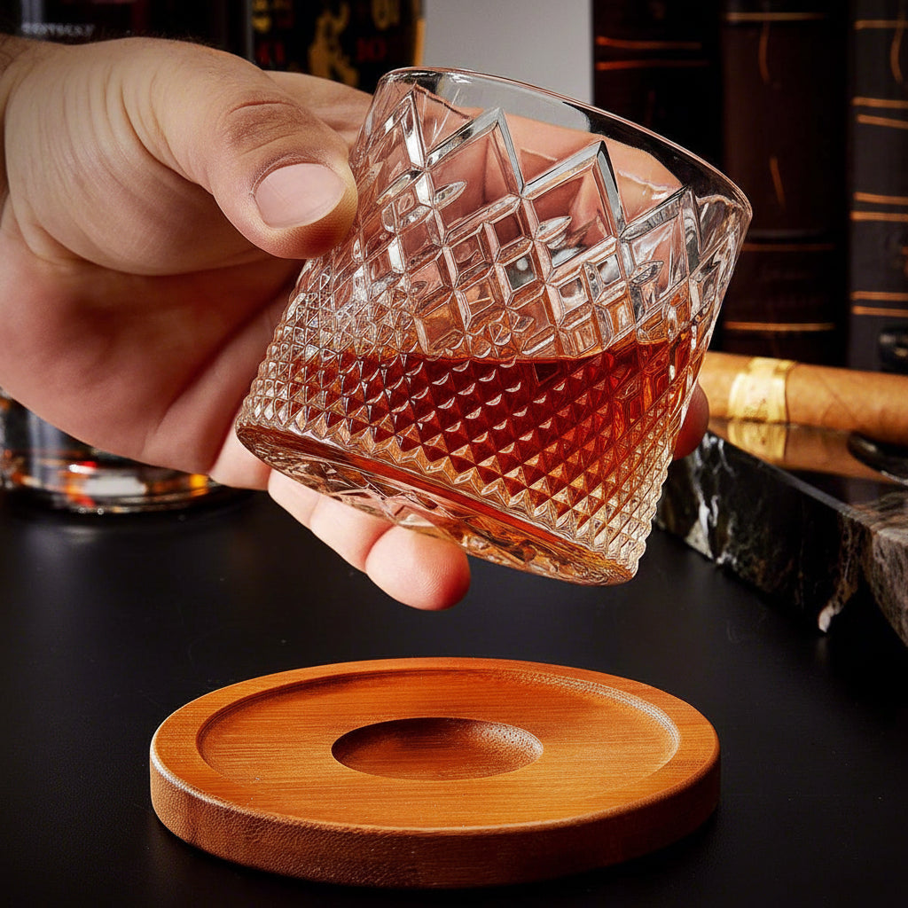 Luxury Crystal Whiskey Glass Tumbler Set
