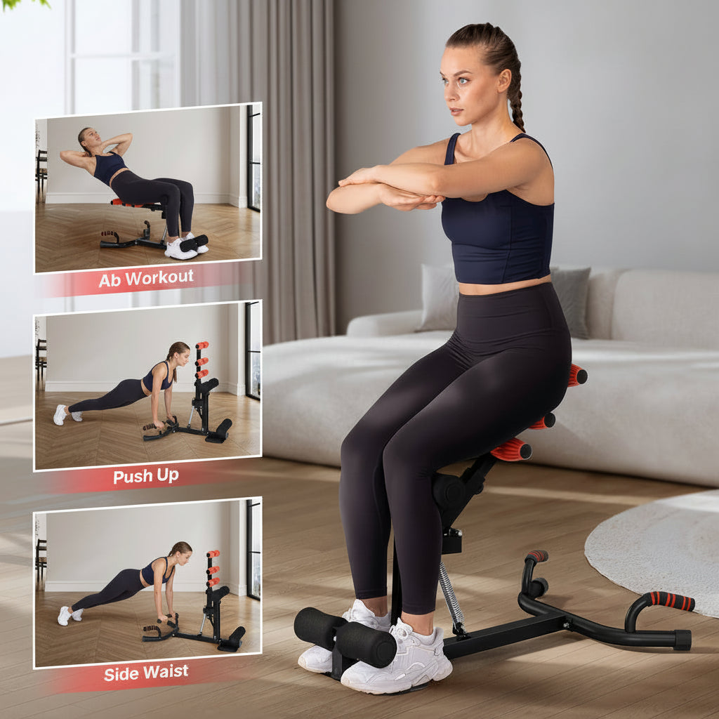 Compact Home Leg Press Adjustable Squat Trainer