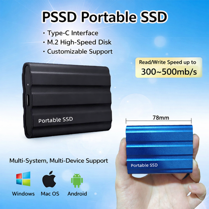 Compact USB External Hard Drive Metal Case
