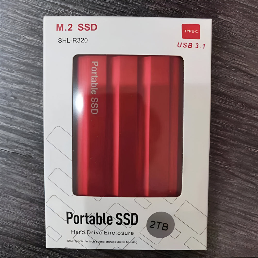 Compact USB External Hard Drive Metal Case
