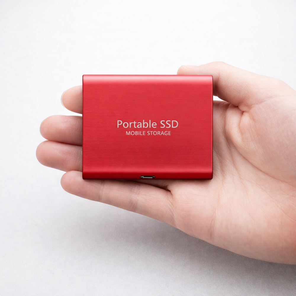 Compact Fast 512GB USB C Portable SSD Storage Drive
