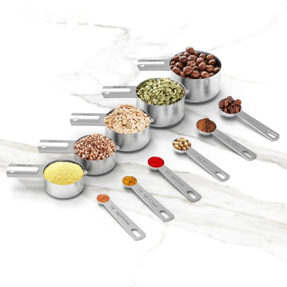 Premium Stainless Steel Measuring Cups Spoon Set