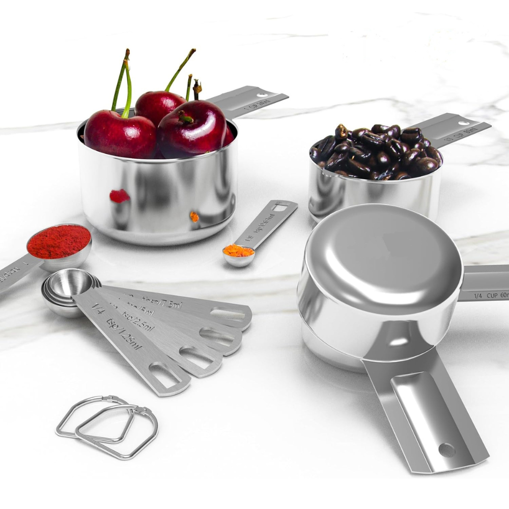 Premium Stainless Steel Measuring Cups Spoon Set