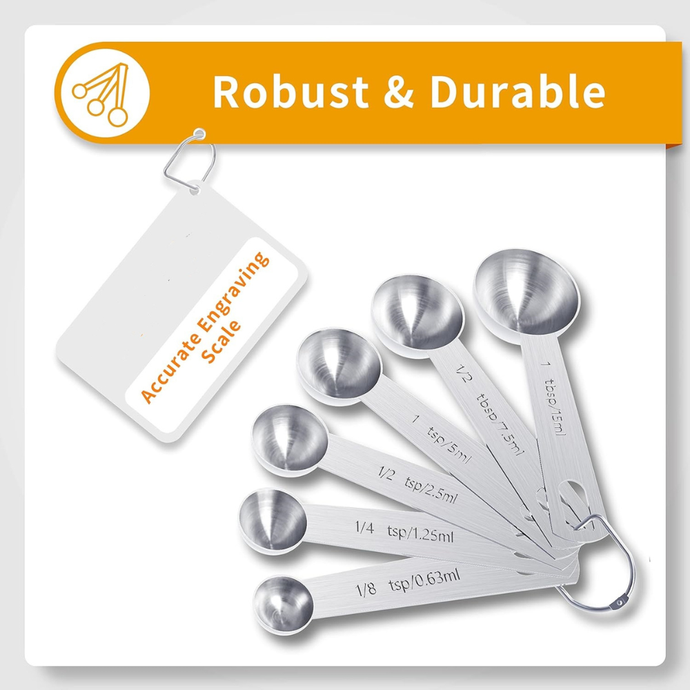 Premium Stainless Steel Measuring Cups Spoon Set
