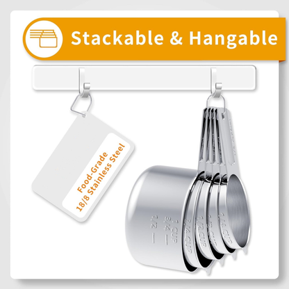 Premium Stainless Steel Measuring Cups Spoon Set