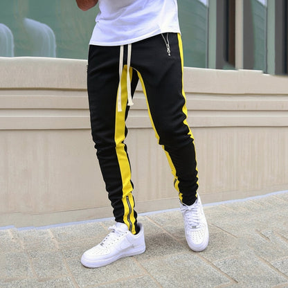Men's Slim Fit Stripe Running Pants