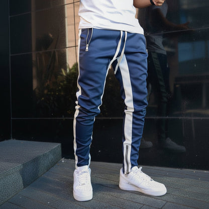 Men's Slim Fit Stripe Running Pants