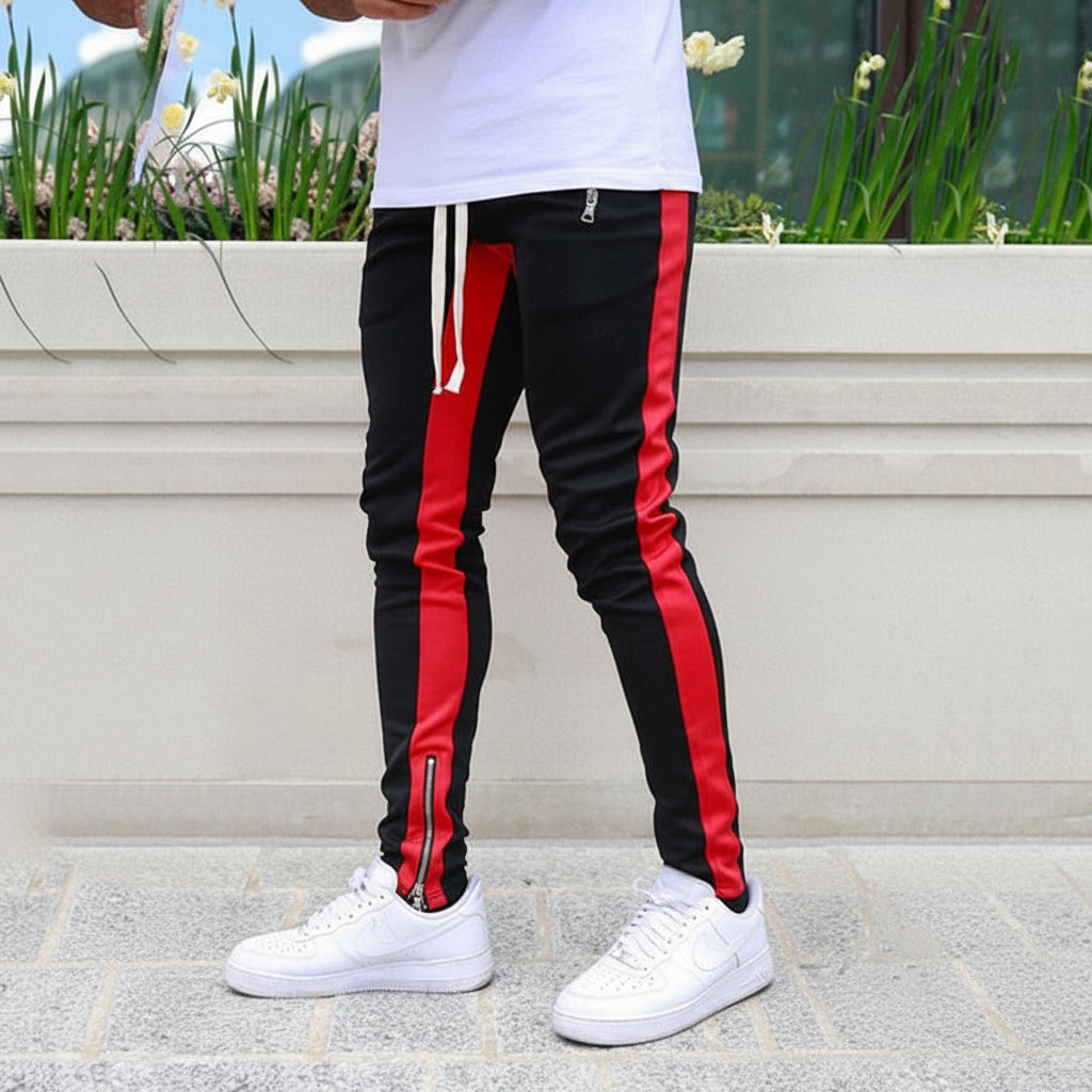 Men's Slim Fit Stripe Running Pants